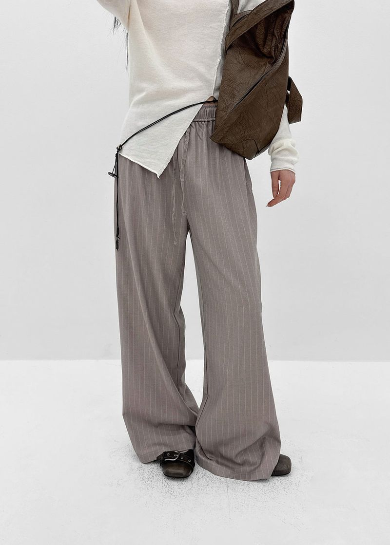 BLACKUP（ブラックアップ）の「[MADE] Peplin Stripe Elastic Waist Pants（Pants）」