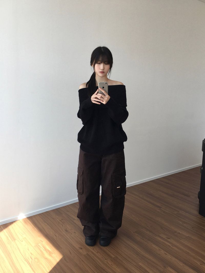 Work low-rise cargo pants (2 colors)