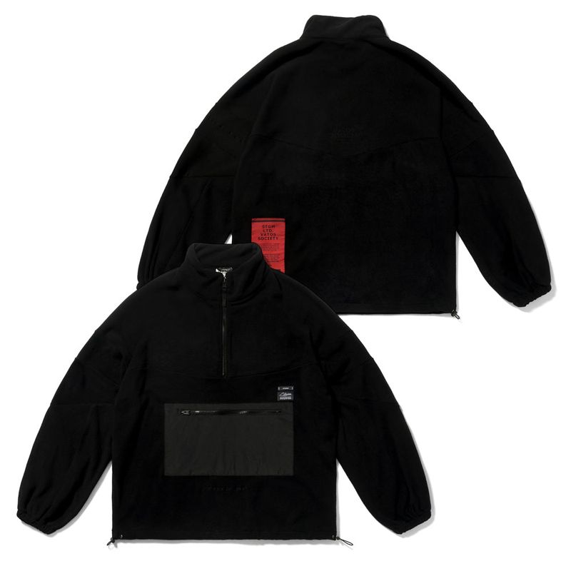 BLEND OVERSIZED FLEECE ANORAK JACKET