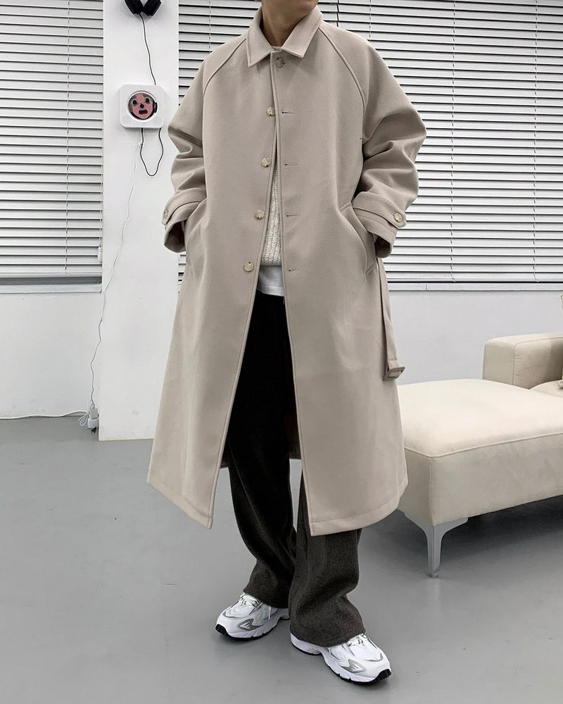 SI wool belted mac coat (3 colors)