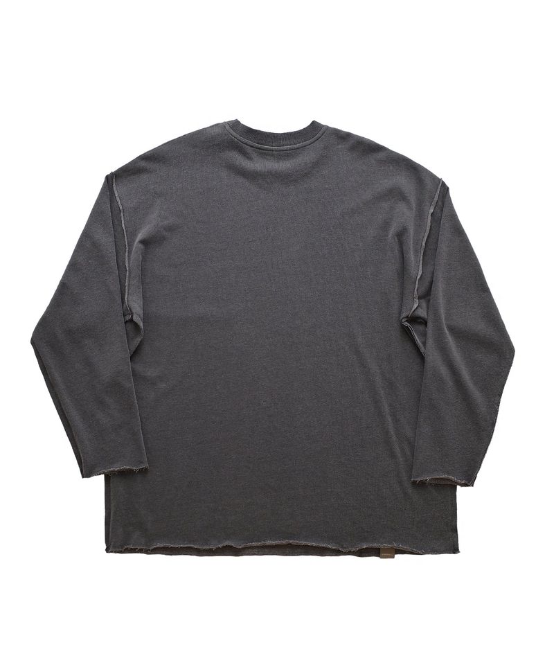 ヴィンテージ P. ダイイングカットアウトボックスTシャツ (Charcoal)