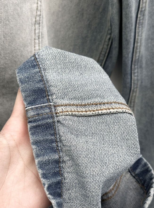 Nant Curved Cut Washed Denim