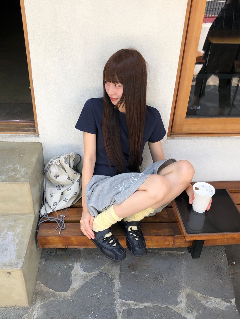 [ORIGINAL] Waist-printed Layered Bermuda Pants