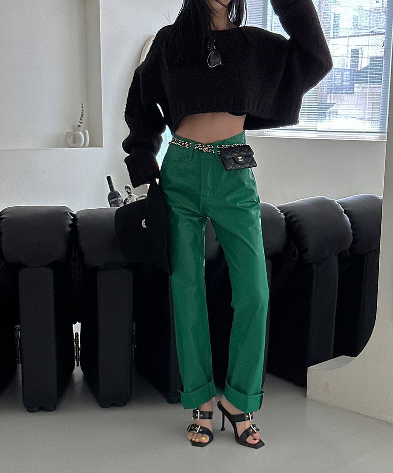 salt wool cropped knitwear