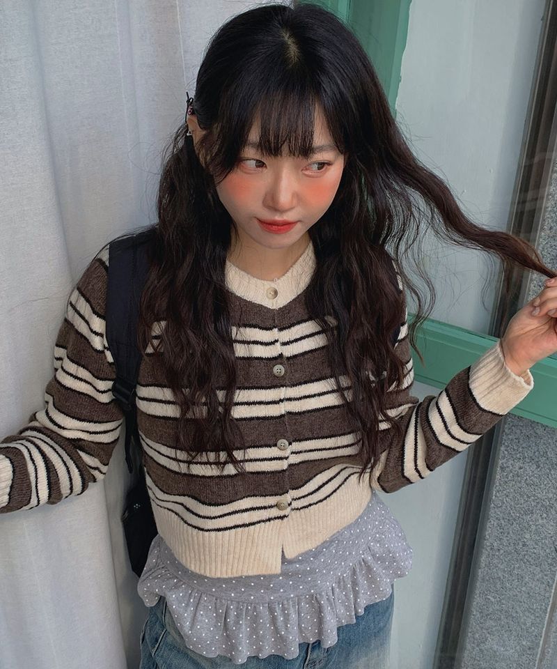 Mode Stripe Cardigan