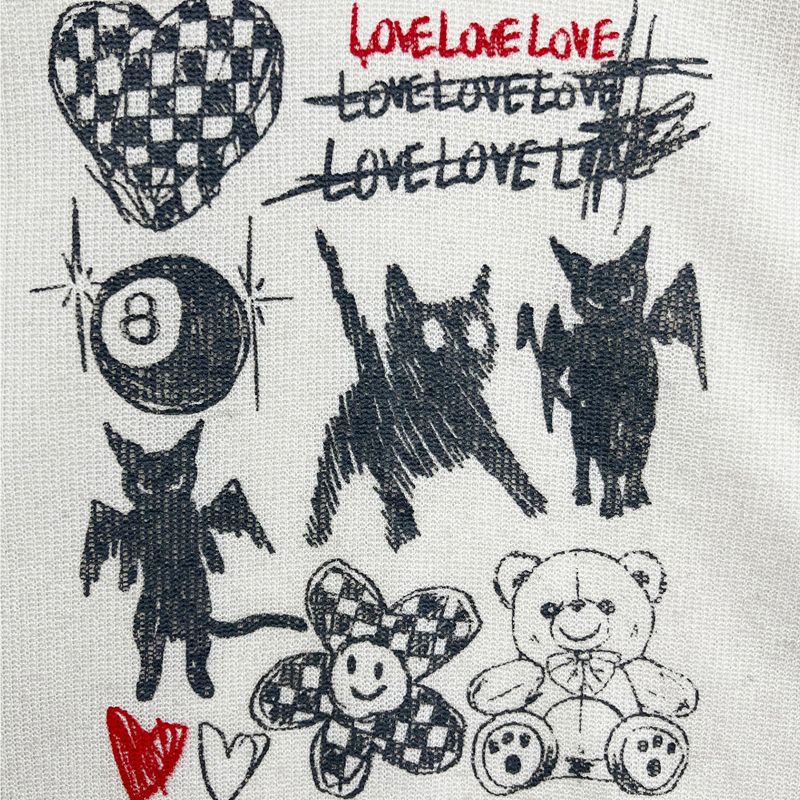 Drawing Printed Knit 2C