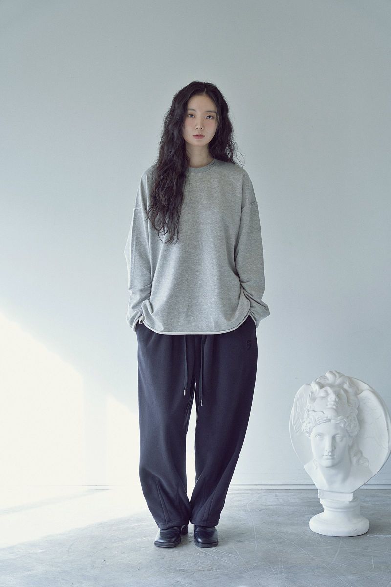 2-LAYER MICRO FLEECE SWEAT PANTS (Black)
