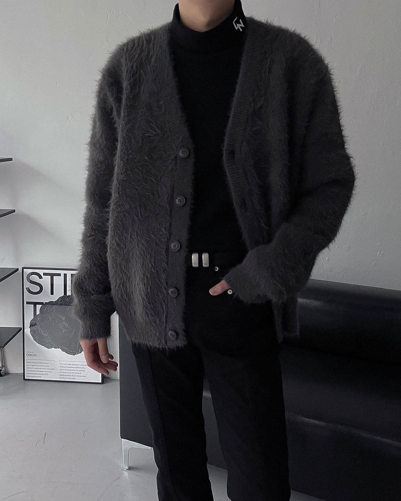 OA Blanc Angora Cardigan (3 colors)
