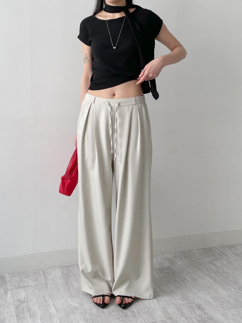 INCHANT ME（インチャントミー）の「Million Pleated Banding Wide Slacks（Pants）」