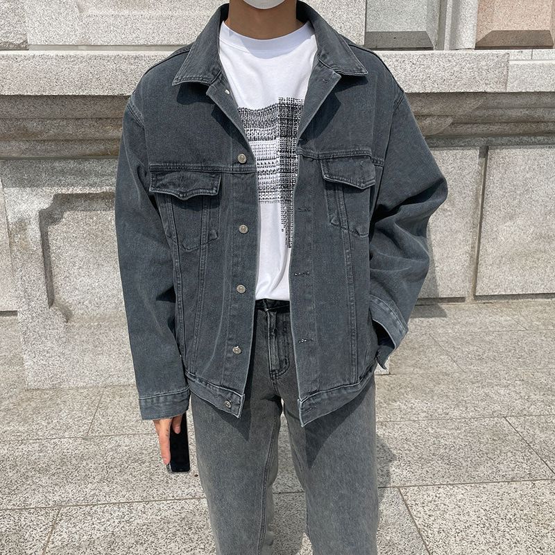 ASCLO Back Button Denim Jacket (3color)