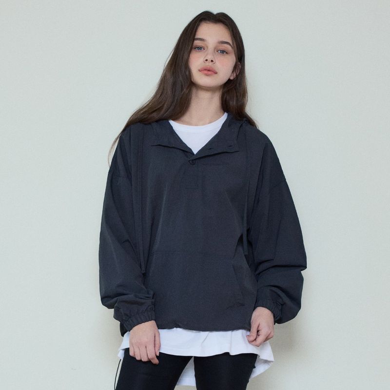 Windy Anorak Hooded Jacket_Charcoal