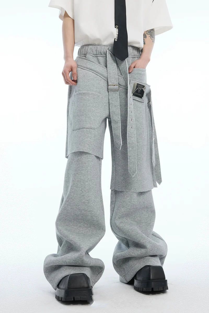 Layered Ribbon Sweatpants