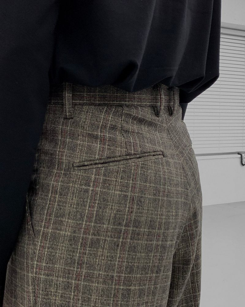 Midas Check Wide Slacks (2 colors)