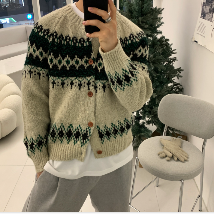  Sharp Iceland Nordic Knit Cardigan