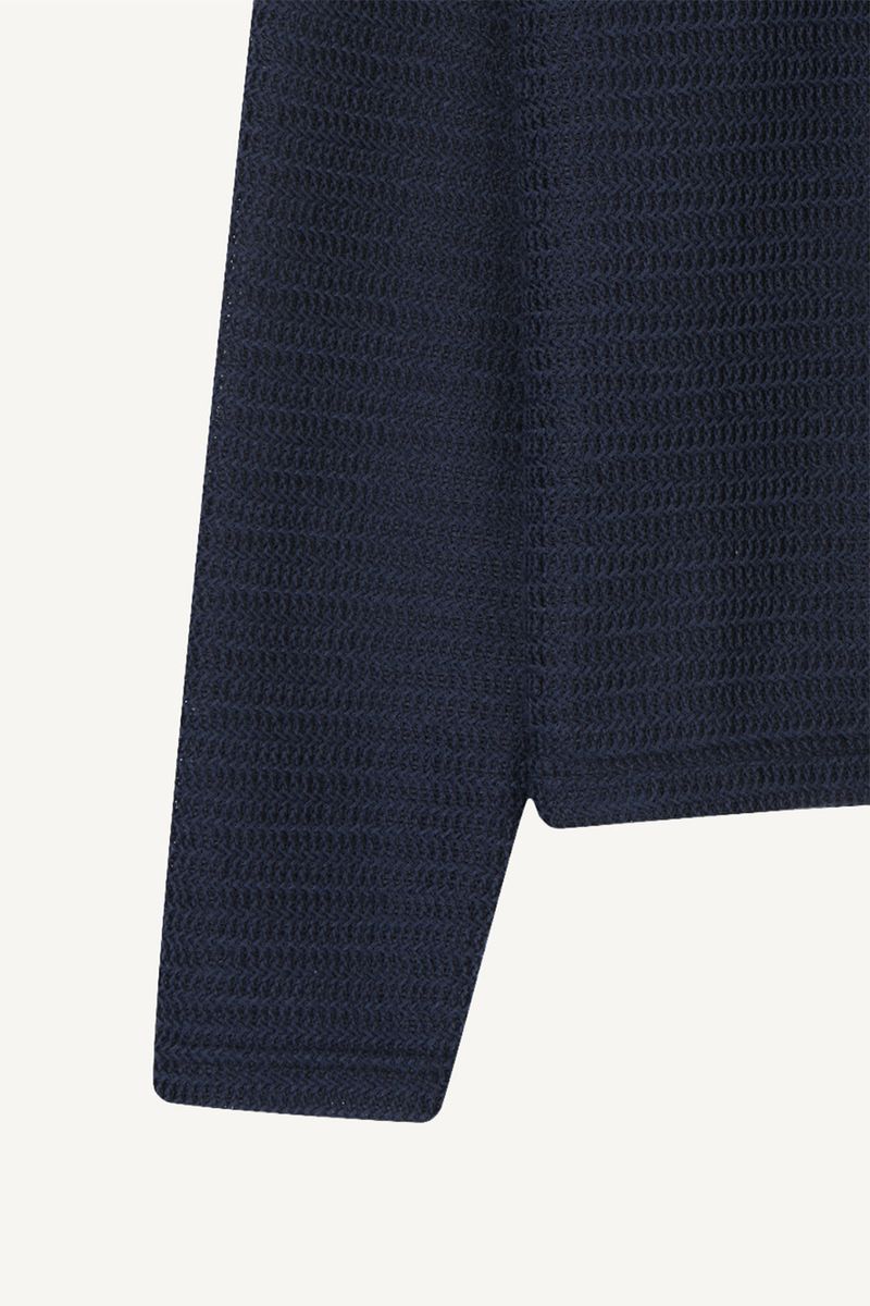 Henry Neck Punching Long Sleeve