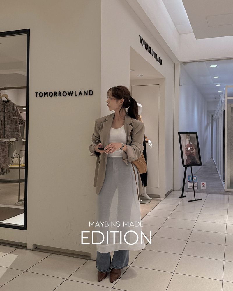 【MADE】See-through long skirt