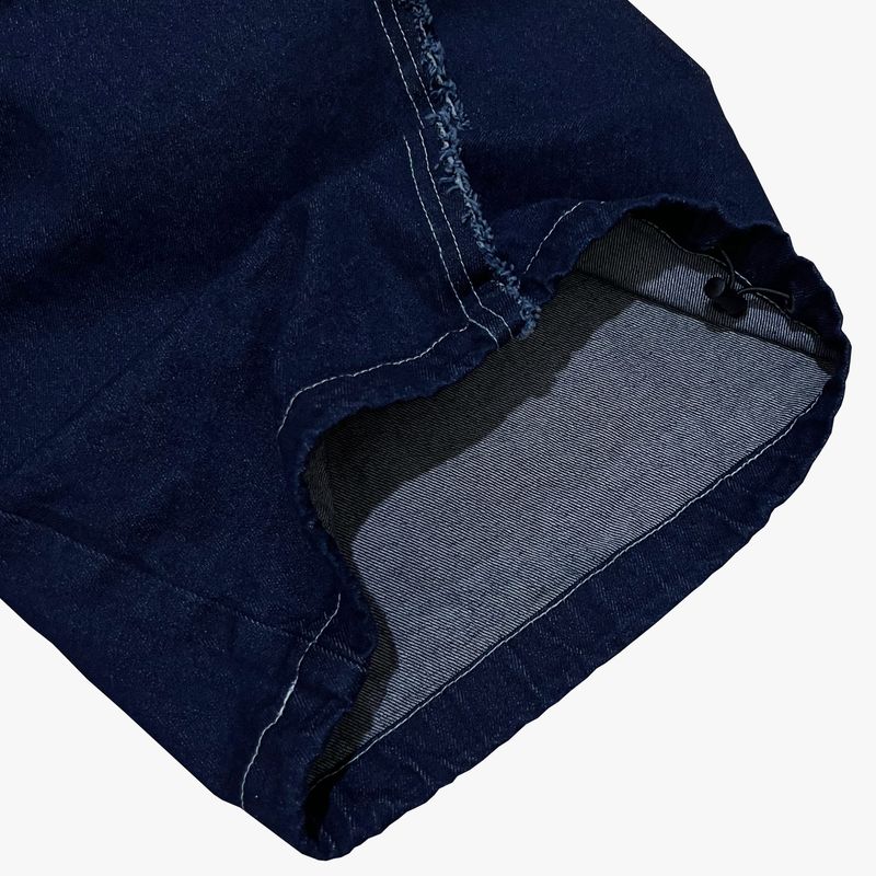 layered deconstructed denim pants_blue
