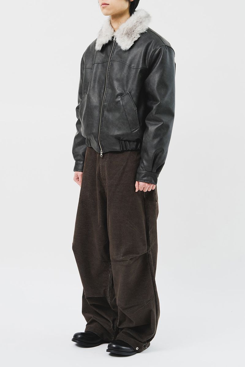 Dept Fur Leather Jacket (3color)
