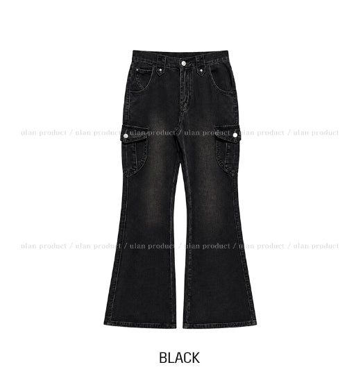 Zesty Cargo Bootcut Denim Pants