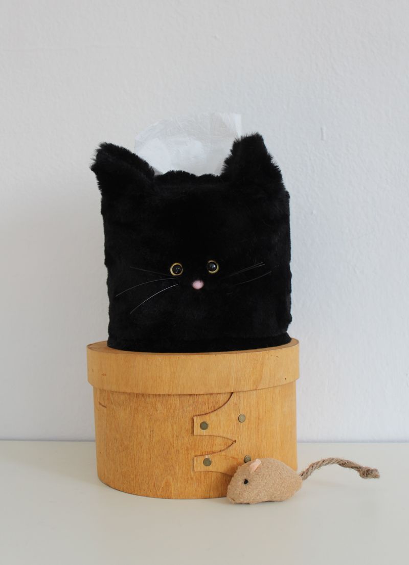 kitten roll tissue cover, tissue case