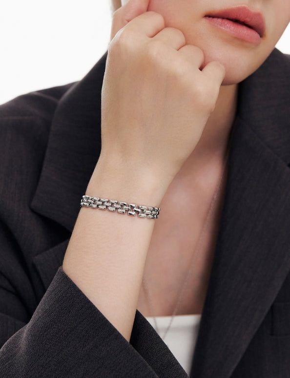 26SS★ [Premium Plating] H-Link AB(W) Chain Bracelet M
