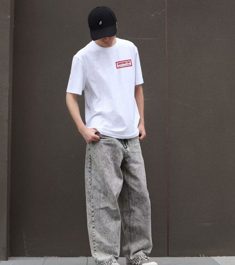 UNITY casual simple short sleeved white