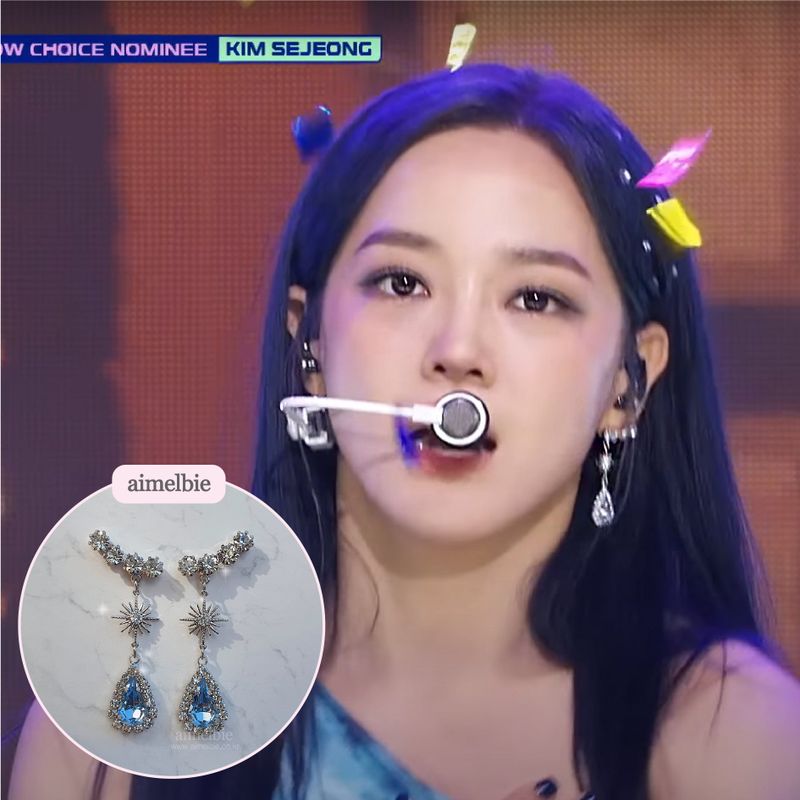 [IVE Liz Earring] Stellar Elf Earring - Light Sapphire