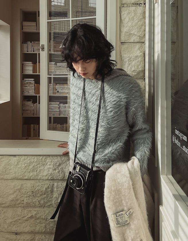 Andy Wool Belt Two Tuck Wide Slacks