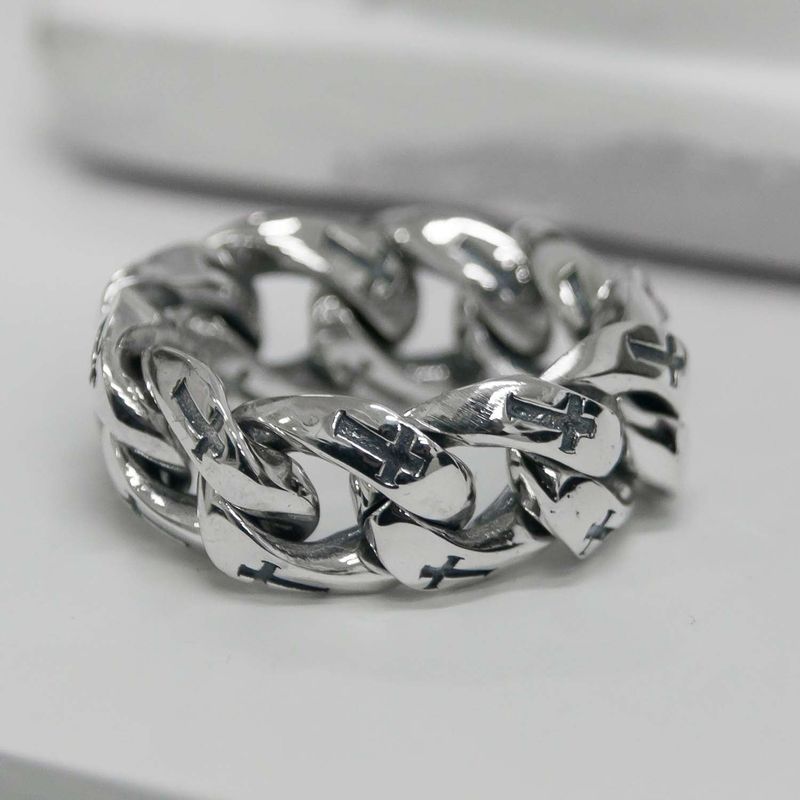 BLESSED BULLET（ブレスドブレット）の「13mm Cross Chain Ring（Accessories）」
