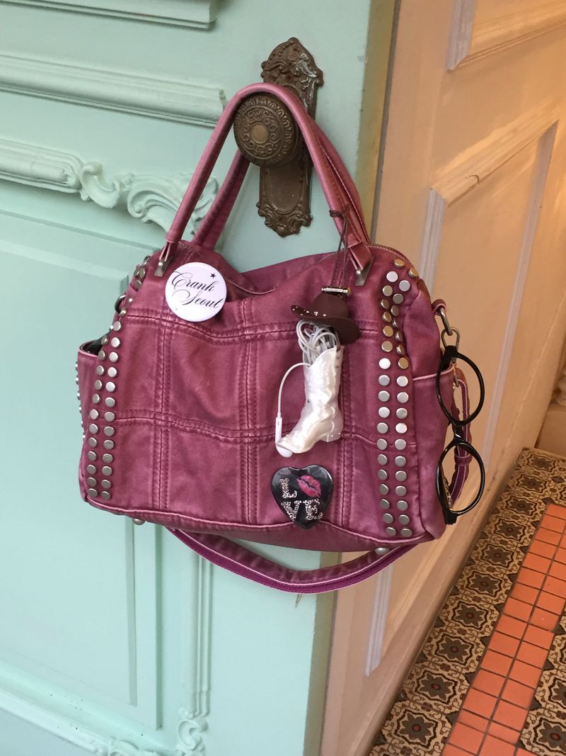 Vintage Stud Boston Bag