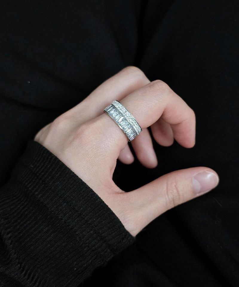 Cubic Tennis Bold Ring