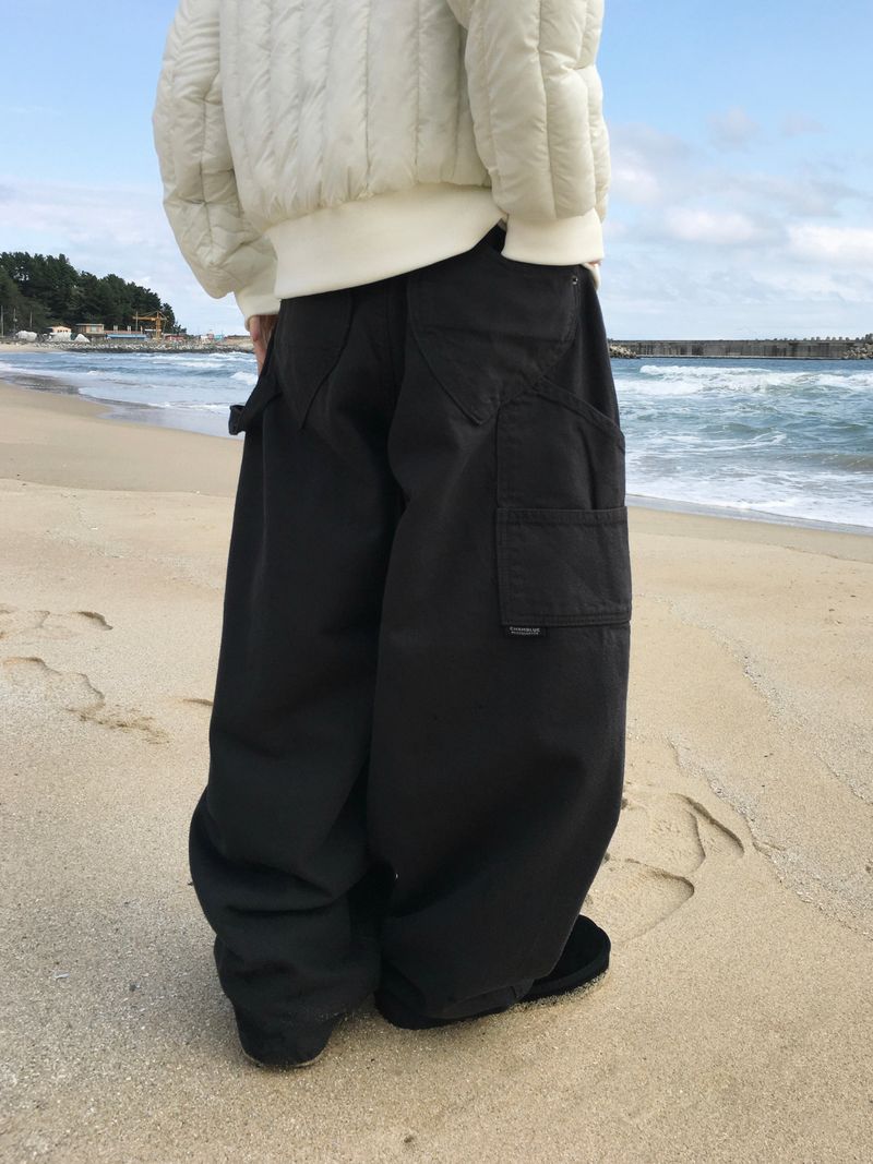 Lovey Heart Cargo Wide Pants (3c)