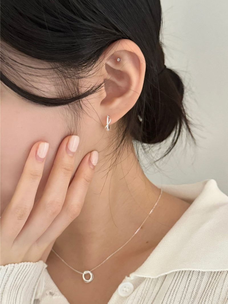 Blingmoon（ブリングムーン）の「[Silver 925] wave ring earring necklace set（Accessories）」