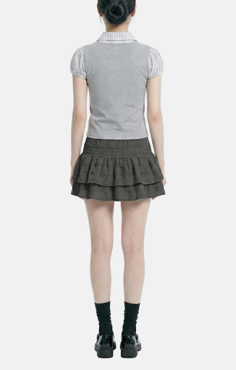 Tavi Ribbon Layered Blouse