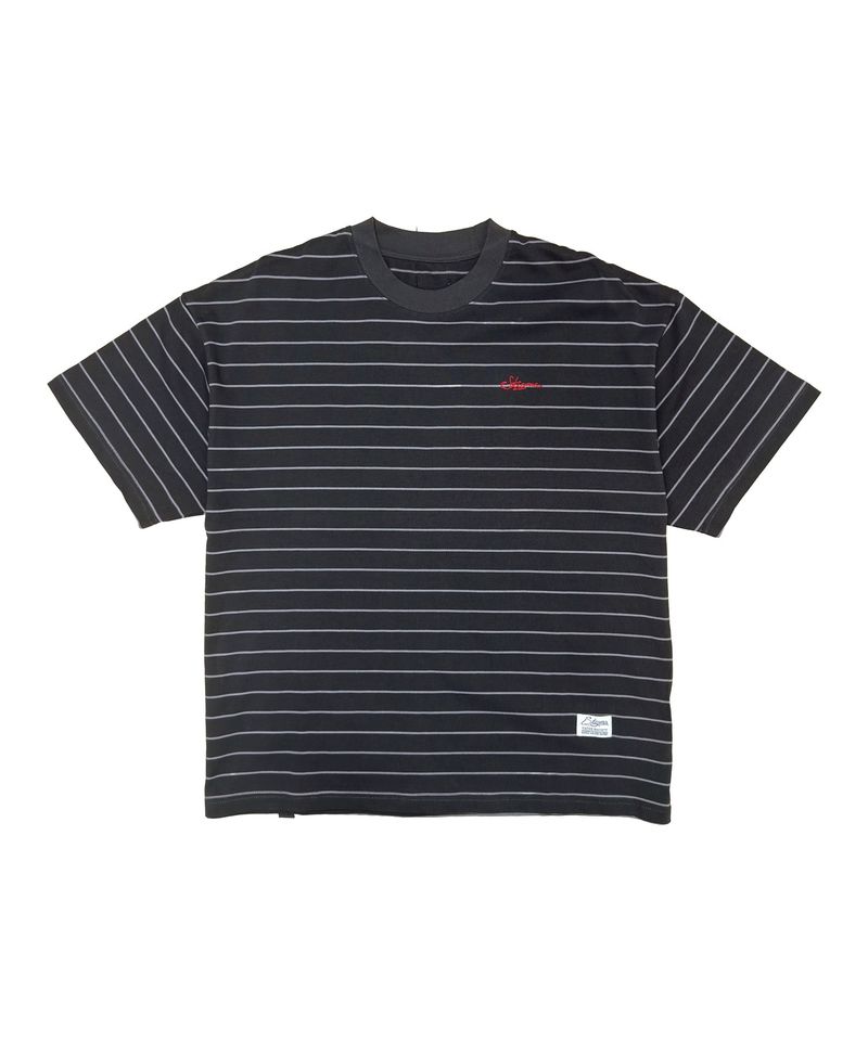 STIGMA（スティグマ）の「STRIPE SHORT SLEEVES CHARCOAL（Tops）」