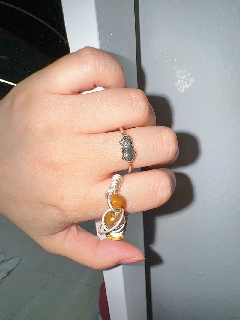 Wood pattern ring (random)