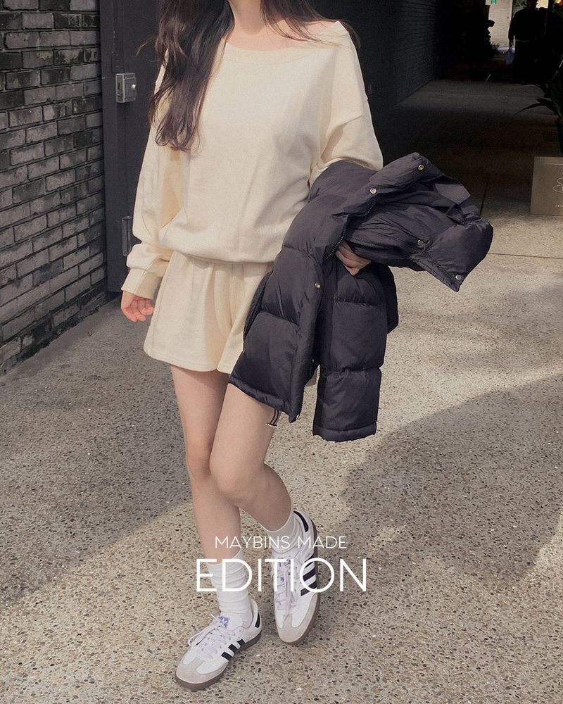 [MADE] Mir Sweatshirt & Short Pants Set