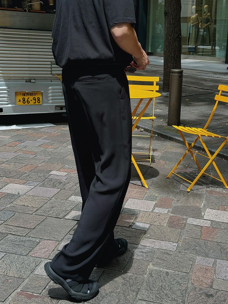 ASCLO Cooling Two Tuck Wide Slacks (2color)