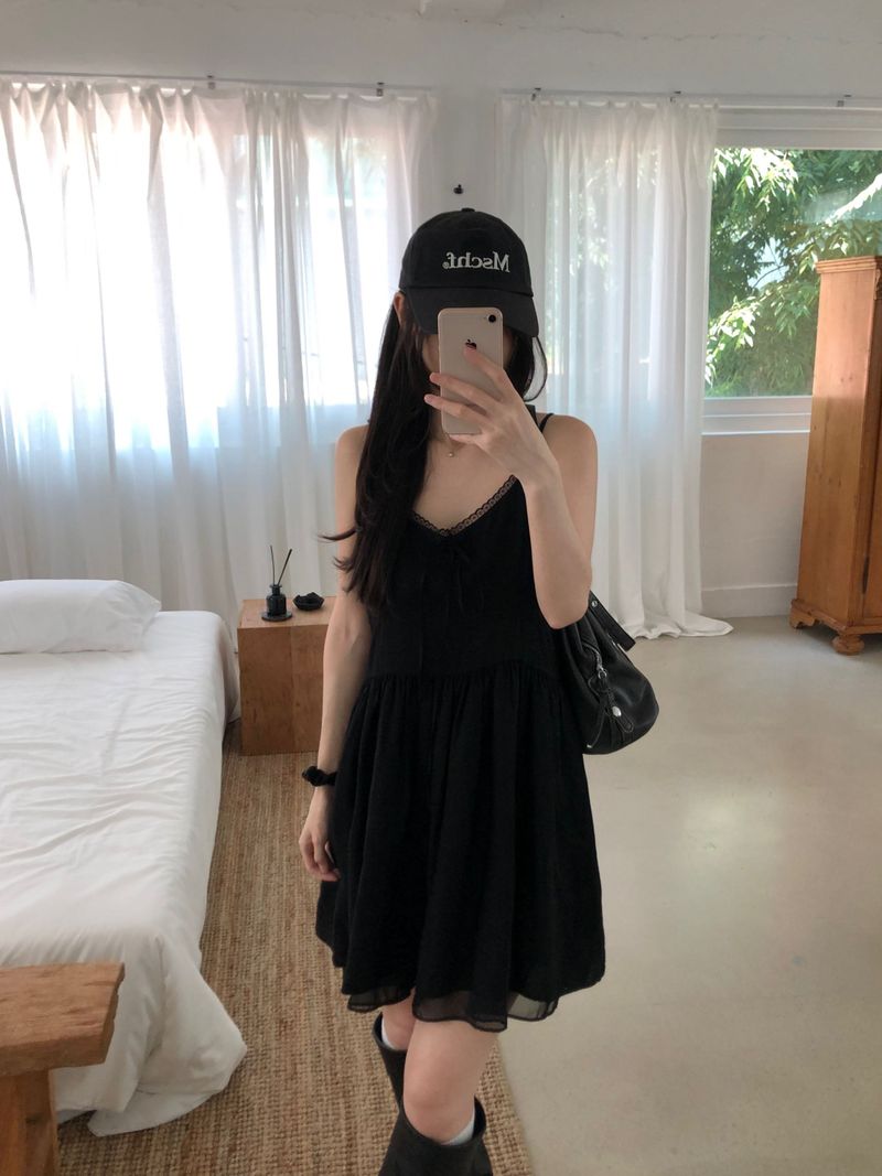 Sof Lace Mini Dress (2 colors)