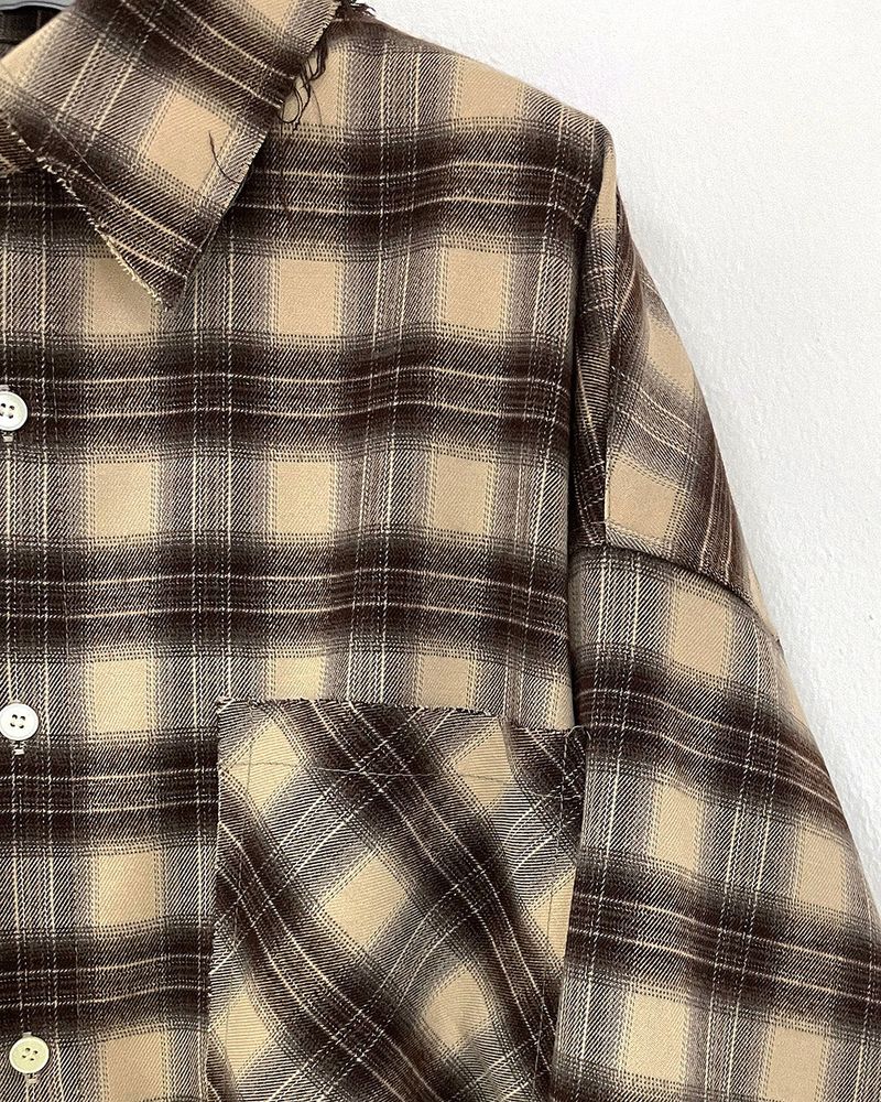 90's Prague Deck Check Over Shirt (2 colors)