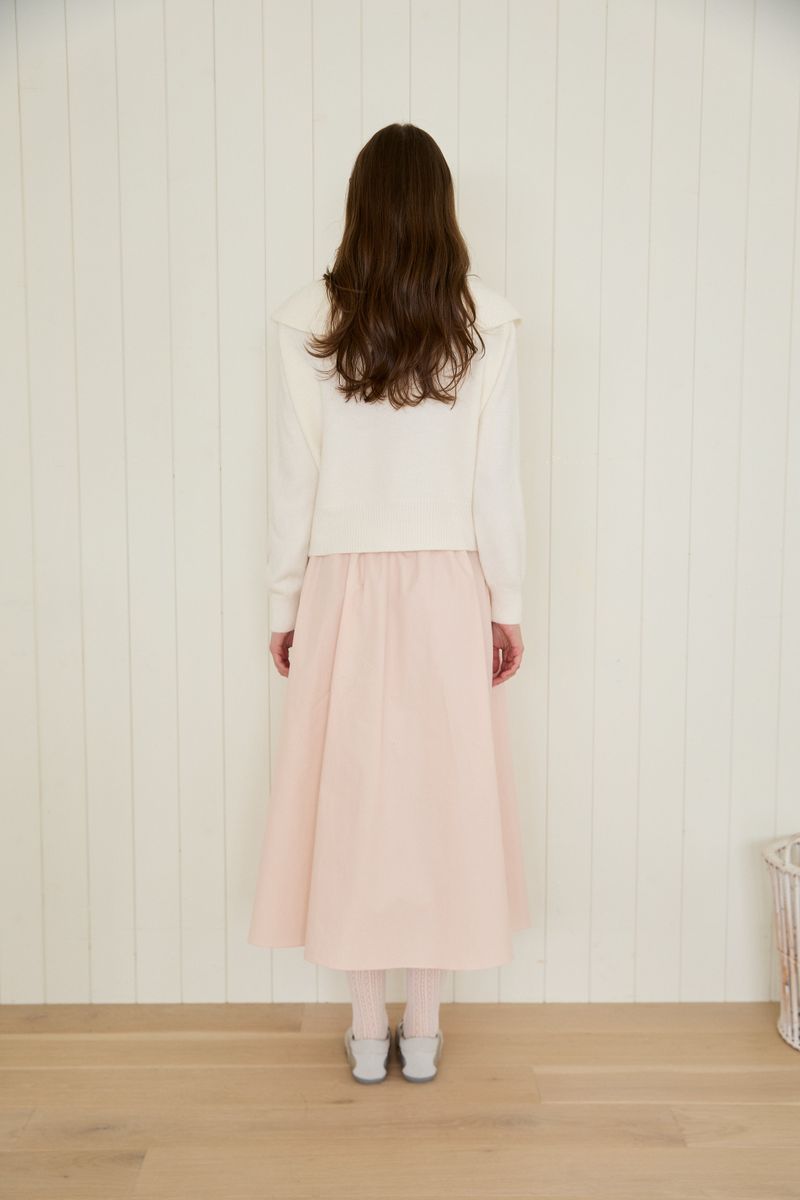 BLOOMING SHIRRING MAXI SKIRT