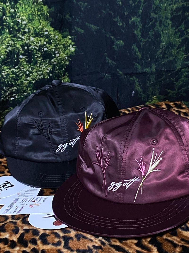 Guma _ Satin cap(Burgundy)