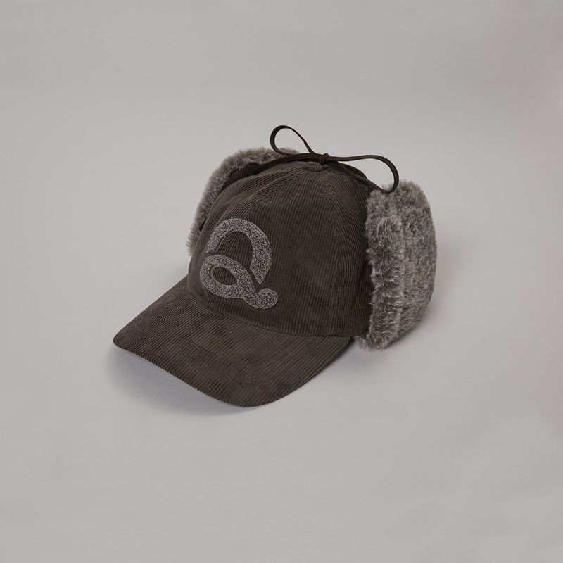 Boucle Logo Corduroy Trooper Hat (Brown)