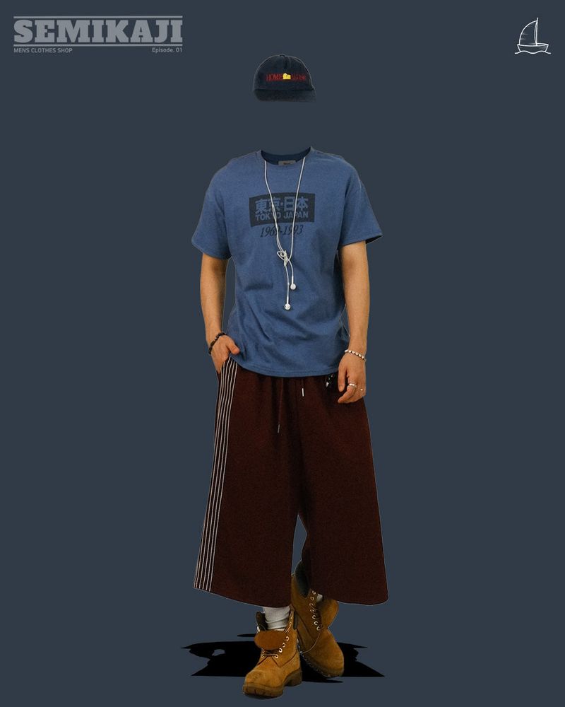 CR Track Banding Bermuda Pants