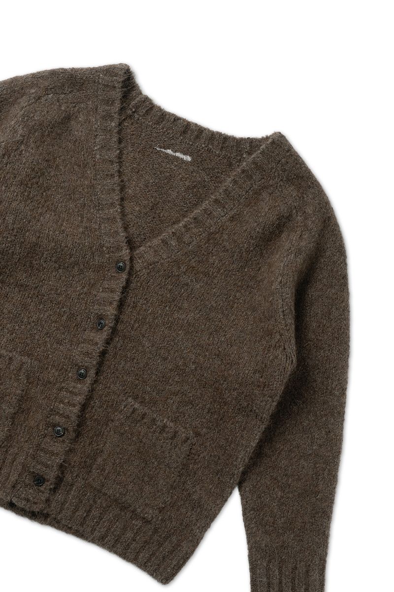 Softy alpaca cardigan_brown