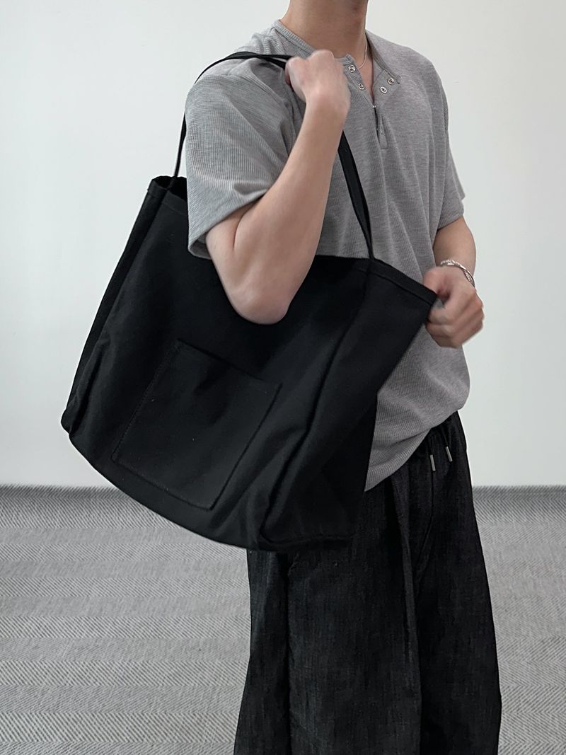 ワッフルヘンリーネックハーフTシャツ