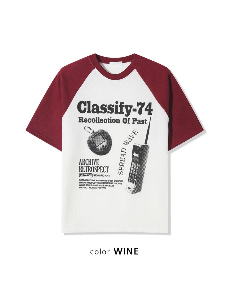 Ragiv Graphic Raglan Knit Short Sleeve