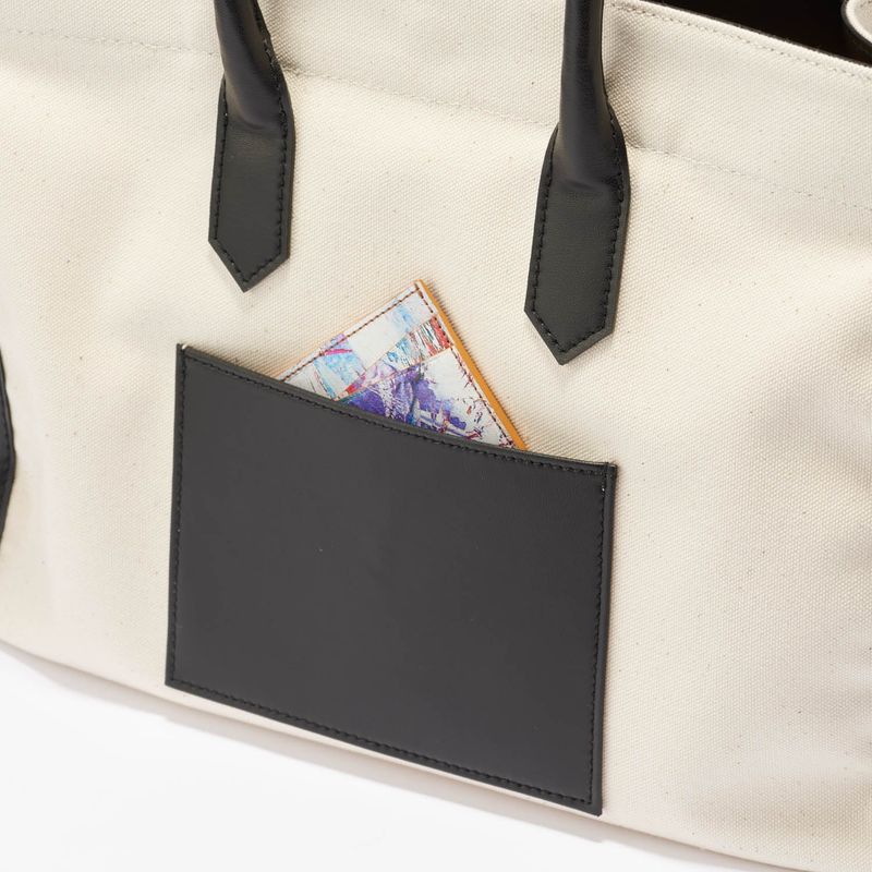 Apple Leather&OrganicCotton Tote bag