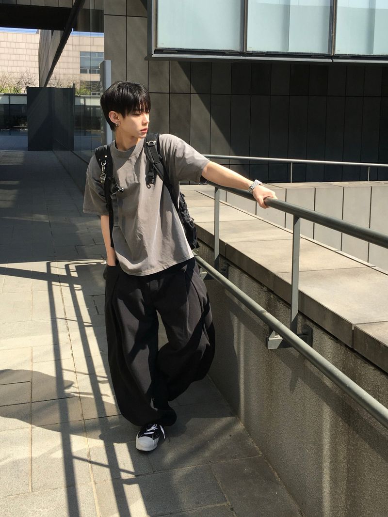 Mier Linen Cut-out Wide Pants 4C