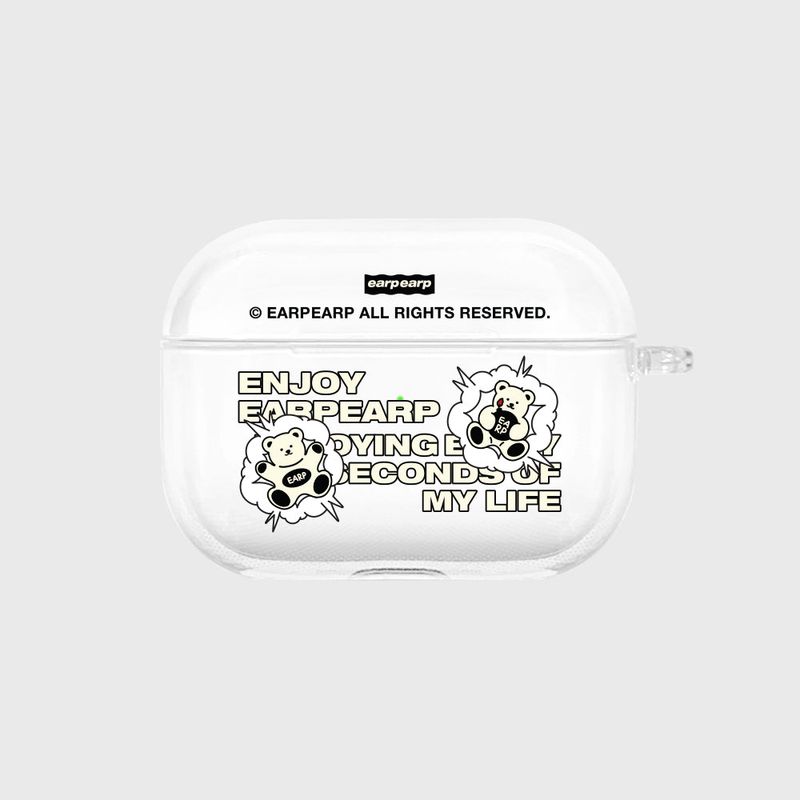 EARPEARP(アプアプ)の「BOMB BABA-BLACK(AIR PODS PRO-CLEAR HARD)(Smartphone Accessories)」